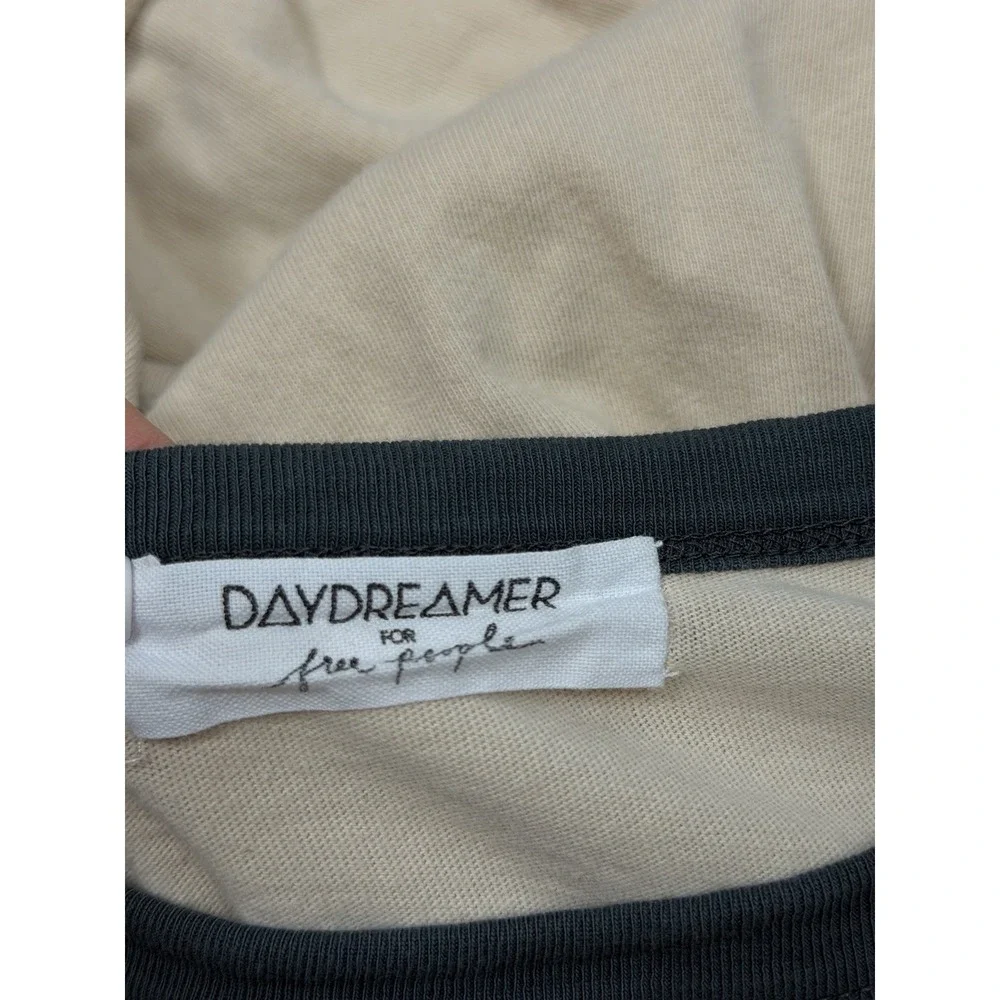Daydreamer x Free People Smiley Collection Graphic Ringer Tee T-Shirt - Size M - Picture 7 of 8